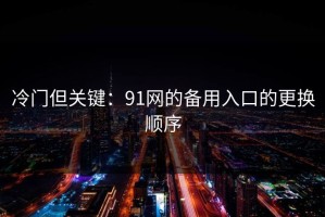 冷门但关键：91网的备用入口的更换顺序