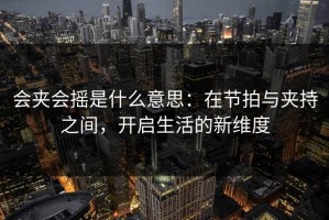 会夹会摇是什么意思：在节拍与夹持之间，开启生活的新维度