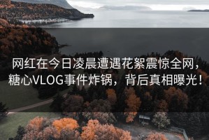 网红在今日凌晨遭遇花絮震惊全网，糖心VLOG事件炸锅，背后真相曝光！